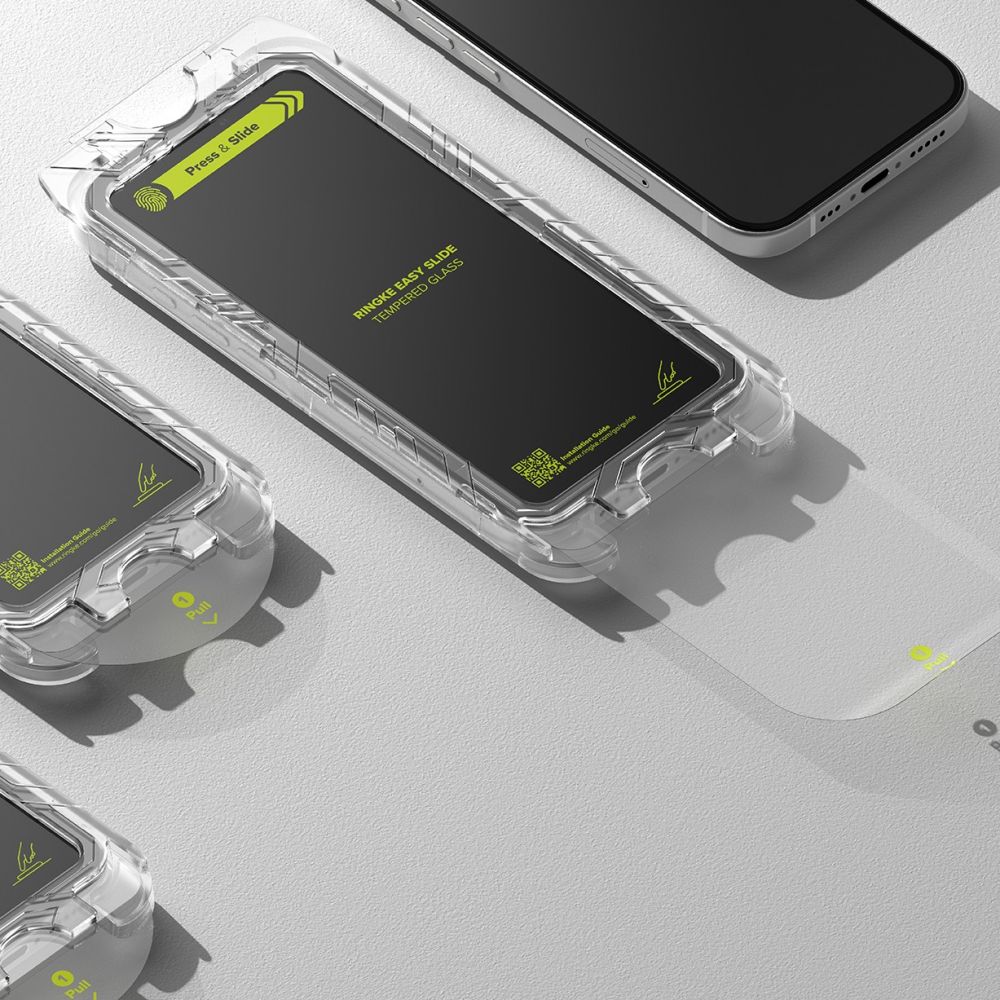 Szkło hartowane na ekran Ringke Easy Slide 2-Pack dla Apple iPhone 16 Pro, 2 sztuki